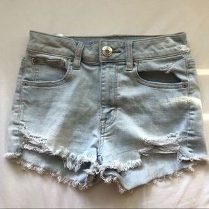 Distressed American Eagle Jean Shorts